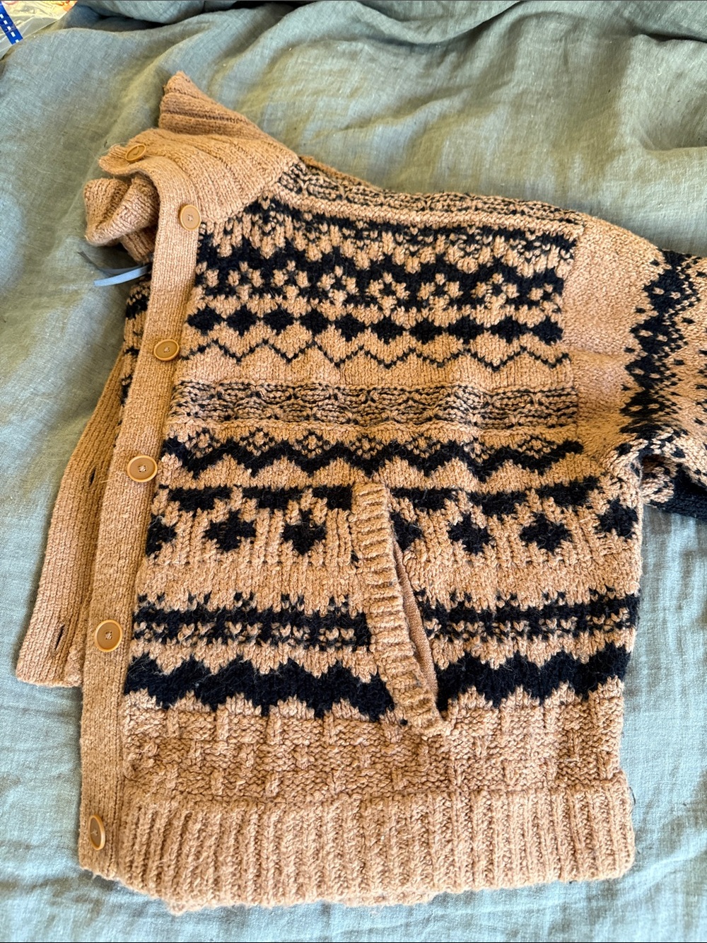 Anthropologie Jacquard Heart Motif Sweater 2X - Picture 10 of 11
